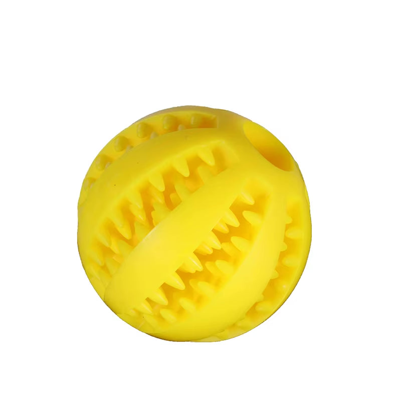 Dog Leaky Food Ball Tooth Cleaning Puppy Chew Toys Natural Rubber Elasticity Ball Relieve Boredom Dog Toy 5CM/7CM