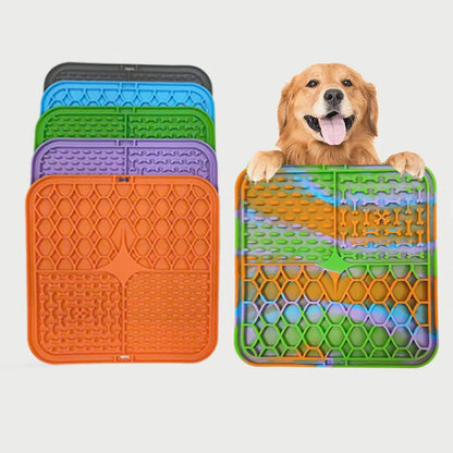 Dog Slow Feeders Mats Lick Mat Boredom Anxiety Reduction Perfect for Food Yogurt Peanut Butter Alternative to Slow Feed Dog Bowl