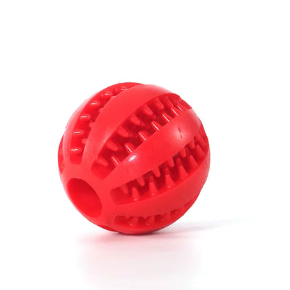 Dog Leaky Food Ball Tooth Cleaning Puppy Chew Toys Natural Rubber Elasticity Ball Relieve Boredom Dog Toy 5CM/7CM