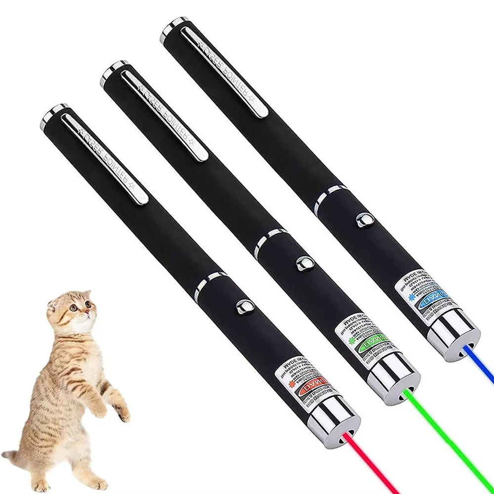 Mini 2 In1Cat Keychain Fun Pointer No Battery Portable Laser Pointer LED Training Torch Pet Cat Tickle Toy Flashlight