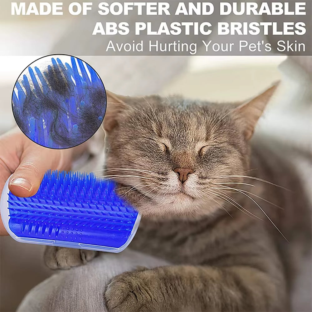 Massage Pet Cat Brush Corner Scrape Hair Removal Beauty Clean Corner Brush Removable Comb for Kitten Cat Scratchers Massagetool