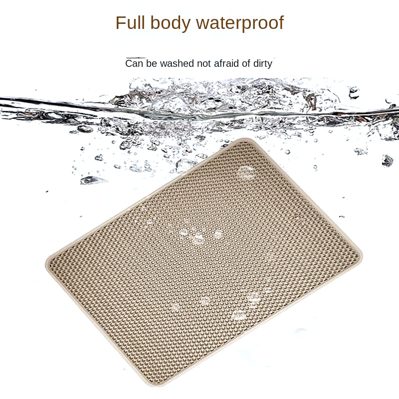 Large Size Cat Litter Mat Eva Double Layer Waterproof Cat Litter Mat Pet Litter Box Mat Pet Toilet Cat Mat Cat Toilet Mat