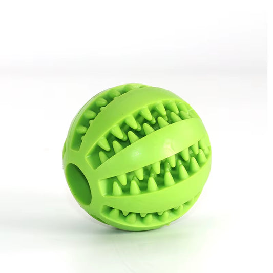 Dog Leaky Food Ball Tooth Cleaning Puppy Chew Toys Natural Rubber Elasticity Ball Relieve Boredom Dog Toy 5CM/7CM